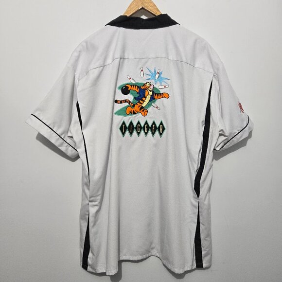 Disney Store Tigger Bowling Shirt Size L Button Up Vintage Pockets Embroidered - Picture 4 of 12